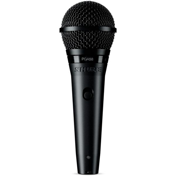 SHURE PGA58 Dynamic Vocal Mic لاقط صوت من شور تقنية أمريكية مناسب للصوت البشري والأيقاعات جودة في الصوت