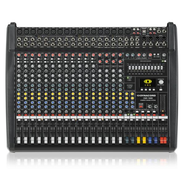 Dynacord CMS 1600-3 mixing system - مكسر صوت الماني بدون باور من ديناكورد 16مدخل لاقط مع برامج الصدى المميزة مناسب للجوامع والمساجد والمناسبات
