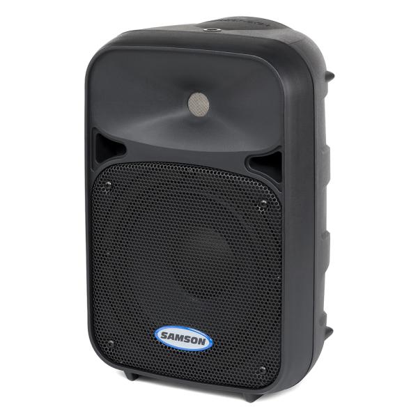 SAMSON Auro D208 - 200W 2-Way Active Loudspeaker سماعة مع باور من سامسون بقوة 200-300وات تقنية امريكية جودة عالية مناسبة لتكون سماعة ماستر او كسماعة للامام والمساجد والقاعات والمحلات التجارية والاستخدام الشخصي