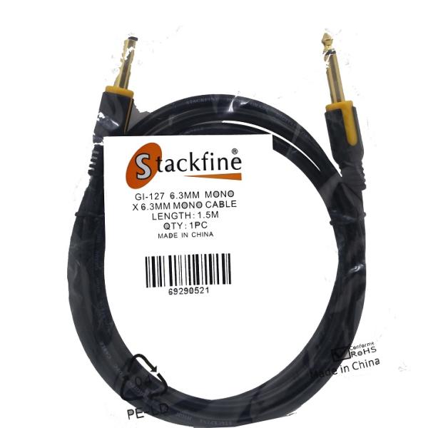 Stackfine GI-127 2JACK 6.3MM MONO 1.5M سلك توصيل مونو ستاكفاين 1.5متر 